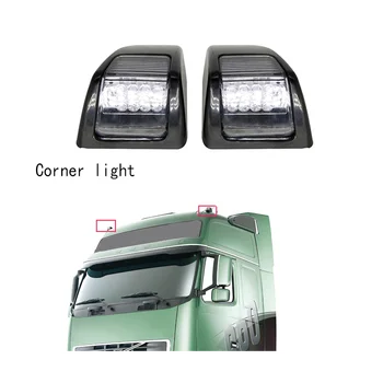 2db Sarki Fény Oldalsó Helyzetjelző Lámpa LED Clearance Fények, a Volvo