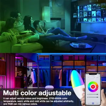 5W Zigbee Okos Izzó E14 Gyertya Lámpa RGB Szabályozható LED APP Távirányító Kompatibilis Alexa, a Google Haza, Alice
