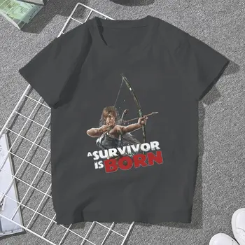 Egy Túlélő Született Női Ingek Tomb Raider Játék Laza Vintage Nők Felső Harajuku Alkalmi Női Blusas