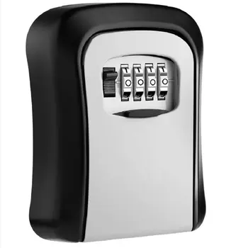 Fali Kulcsot Tároló Doboz 4-Jegyű Kombináció Jelszó Biztonsági Kód Zár, Kulcs Nélkül Home Gombot, Széf Caja Fuerte
