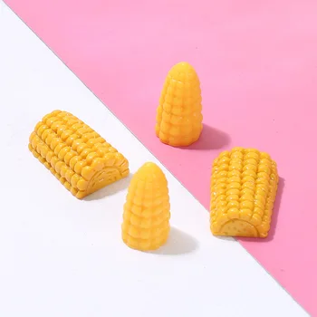 Kukorica Dekorációs Kiegészítők Új Aranyos Gyanta Kaja Lapos vissza Cabochon 20db Szimulált 3D-s Kukorica Scrapbook Kawaii DIY Díszítmények
