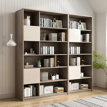 Könyvespolc, valamint könyvespolc kombináció Modern, egyszerű vitrin Nappali Tanulmány Északi tároló szekrény