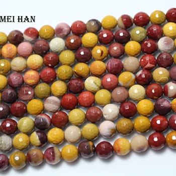 Meihan Ingyenes szállítási természetes 8 mm-es moukaite Csiszolt, kerek laza gyöngy ékszerek készítése tervezés vagy ajándék
