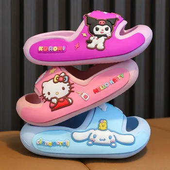 Sanrio Hello Kitty Kuromi A Dallam Cinnamoroll Gyerekek Papucs Nyári Lányok Rajzfilm Baba Szandál Platform Haza Cipő Kívül