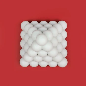 Szilikon Gömb alakú Piramis Gyertya Formák 3D Kézzel készített Buborék Kocka Rubik Illatos Gyertya Formák Szappant, Gyertyát, Penész Agyag Gyanta Moul