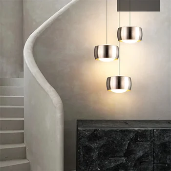 WPD Modern Fekete Medál Lámpa LED Állítható Fókusztávolságú Kreatív Design Ágya mellett Lógó Lámpa Haza Hálószoba
