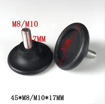 Átmérő 45*M8*M10 Állítható Láb Hardver Dió Láb Plug Asztalláb Állítható Magasságú Polc Láb Mat